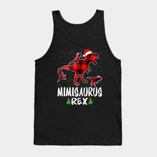 Mimi T Rex Matching Family Christmas Dinosaur Shirt Tank Top